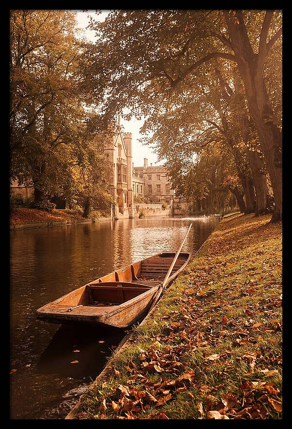 Old Wooden Punt By The River
