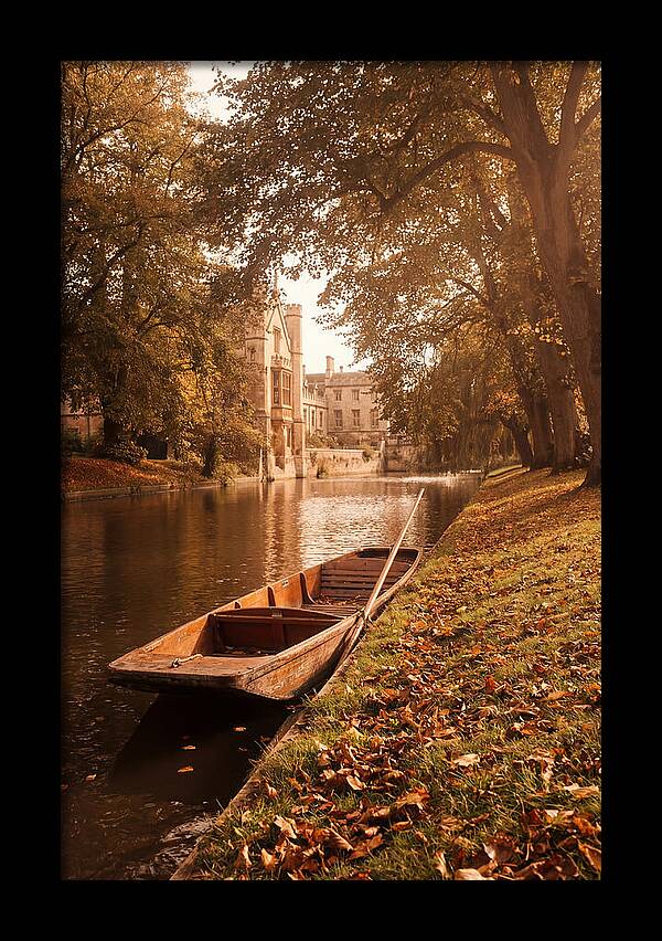 Old Wooden Punt By The River
