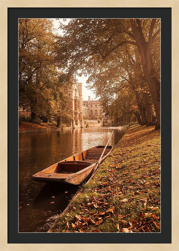 Old Wooden Punt By The River