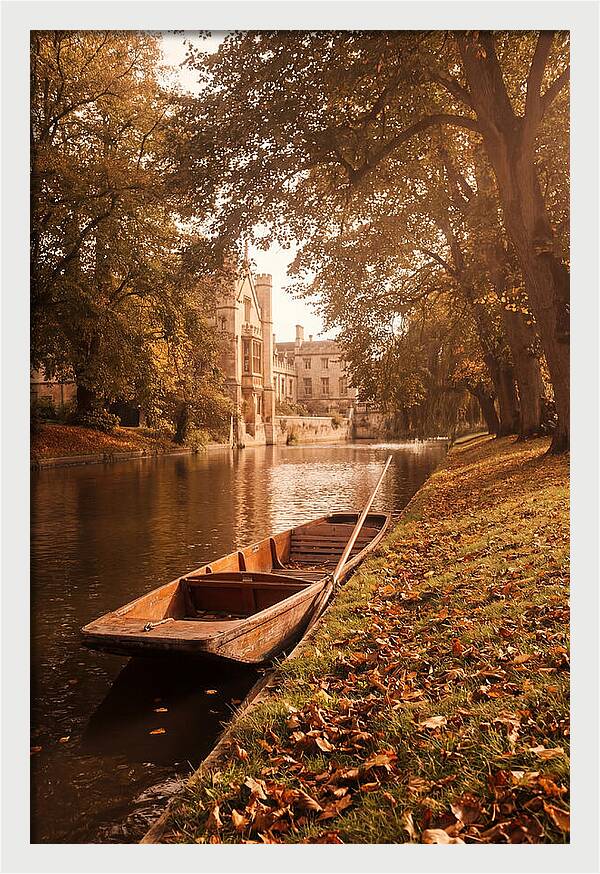 Old Wooden Punt By The River