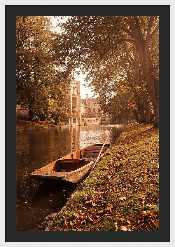 Old Wooden Punt By The River