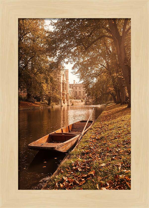Old Wooden Punt By The River