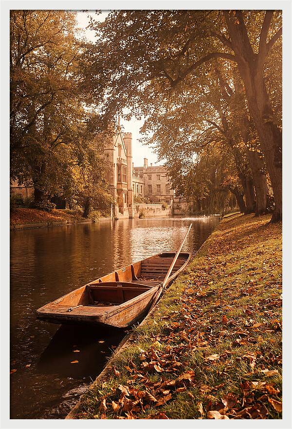 Old Wooden Punt By The River