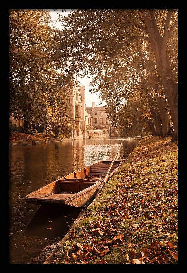 Old Wooden Punt By The River