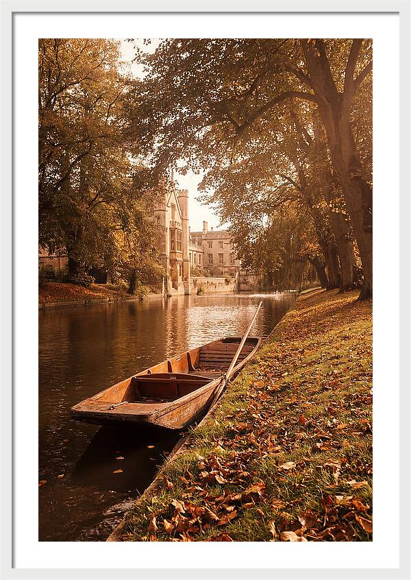 Old Wooden Punt By The River