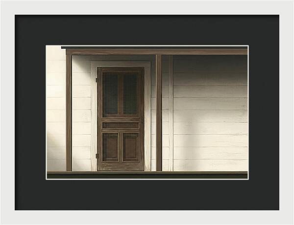 Old Wooden Screen Door