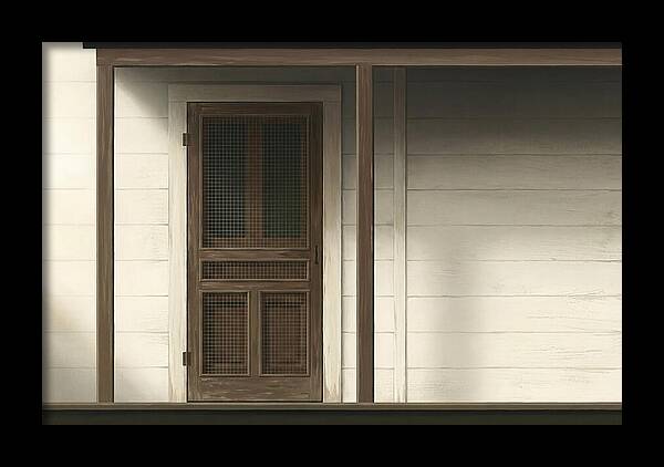Old Wooden Screen Door