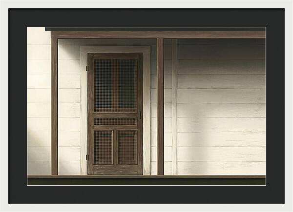 Old Wooden Screen Door