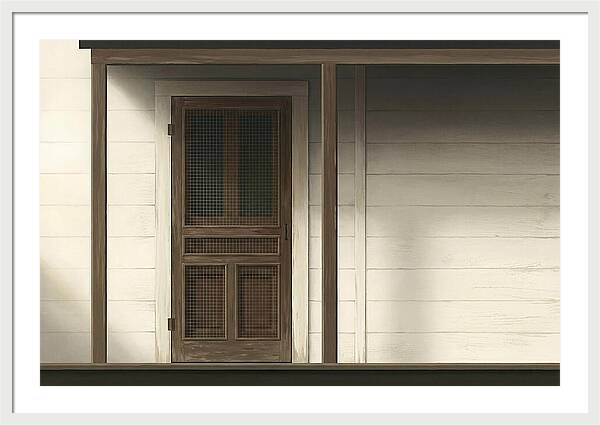 Old Wooden Screen Door