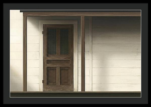Old Wooden Screen Door