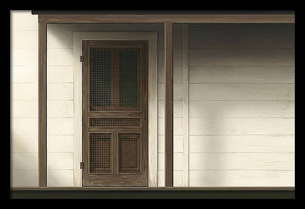 Old Wooden Screen Door