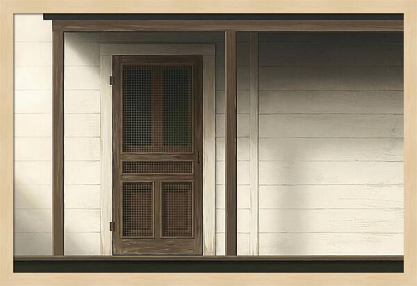 Old Wooden Screen Door