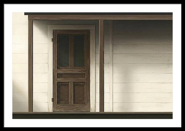Old Wooden Screen Door