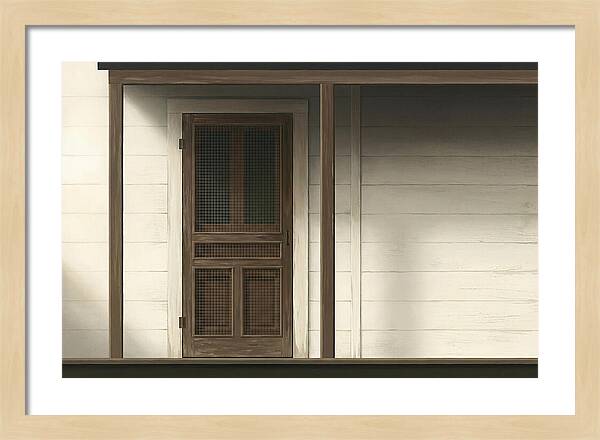 Old Wooden Screen Door