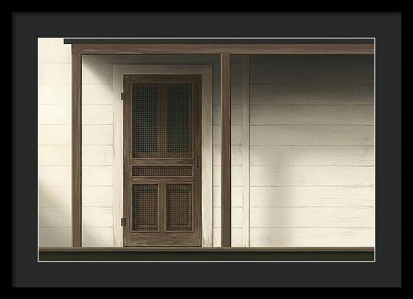 Old Wooden Screen Door