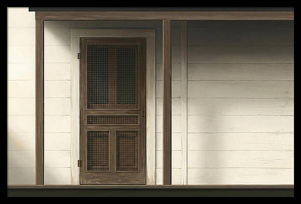 Old Wooden Screen Door