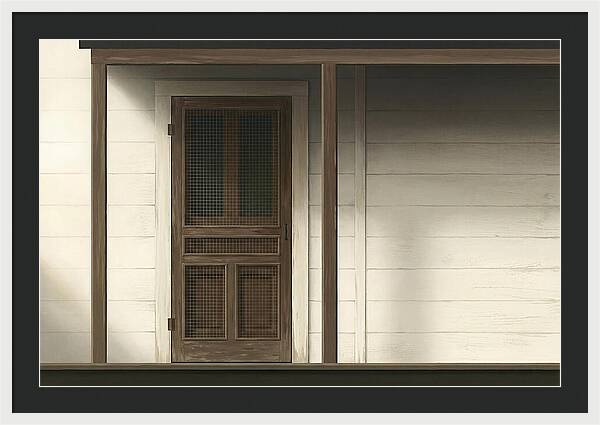 Old Wooden Screen Door