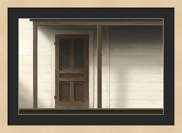 Old Wooden Screen Door