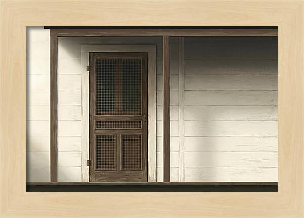 Old Wooden Screen Door