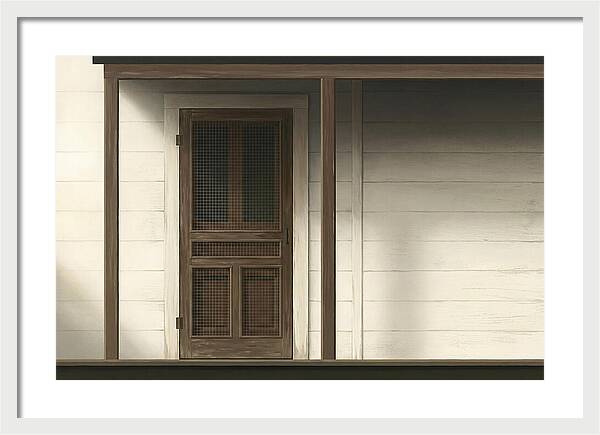 Old Wooden Screen Door