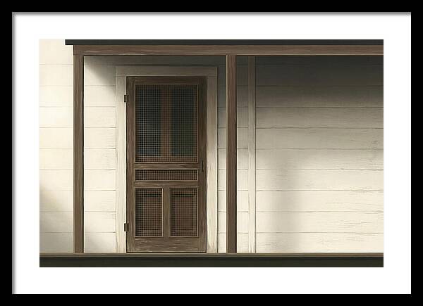 Old Wooden Screen Door