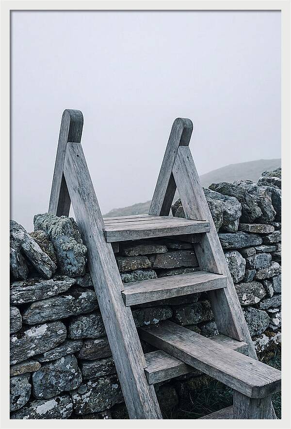 Old Wooden Stile Steps