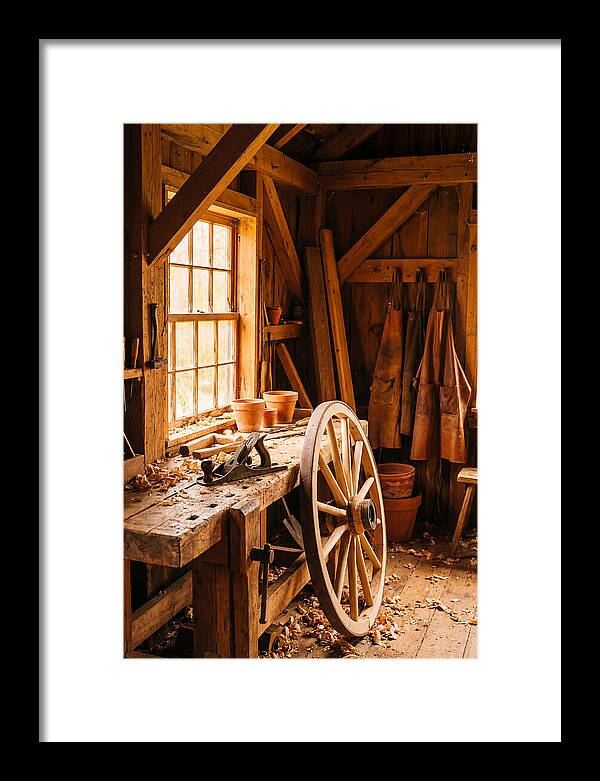Old Wooden Wheelwright Workshop