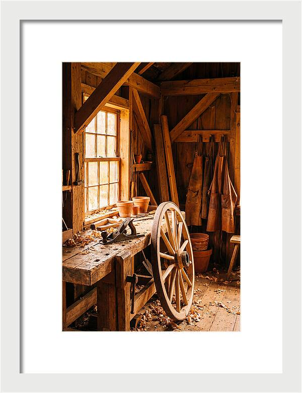 Old Wooden Wheelwright Workshop