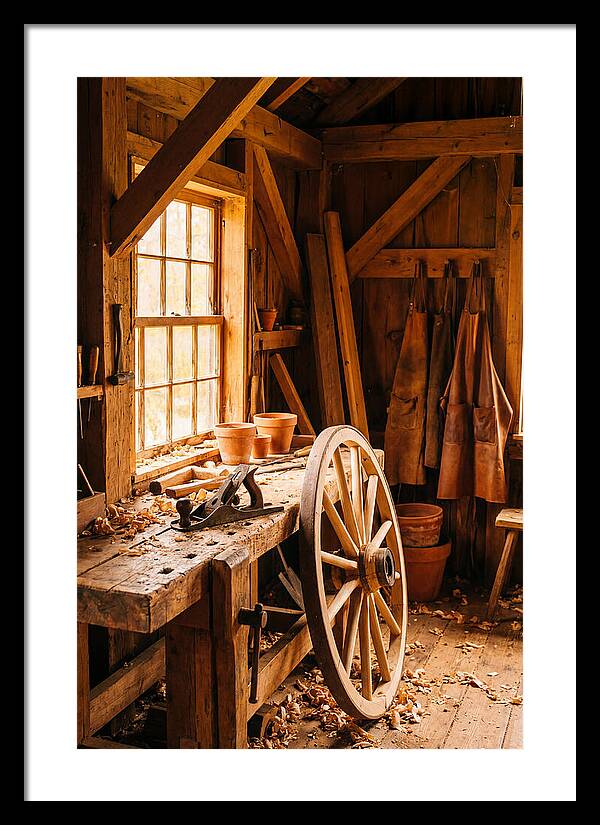 Old Wooden Wheelwright Workshop