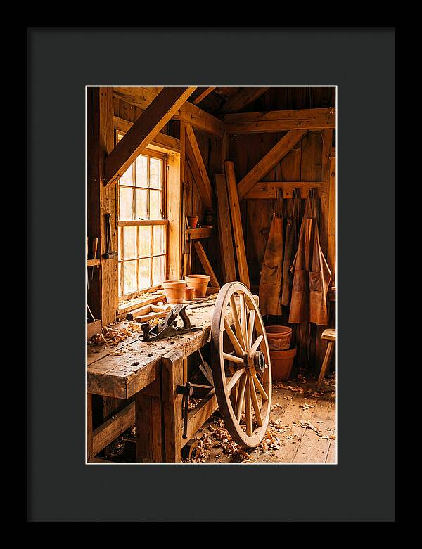 Old Wooden Wheelwright Workshop