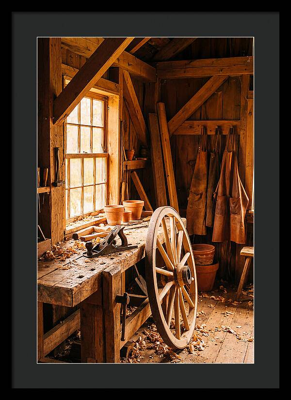 Old Wooden Wheelwright Workshop