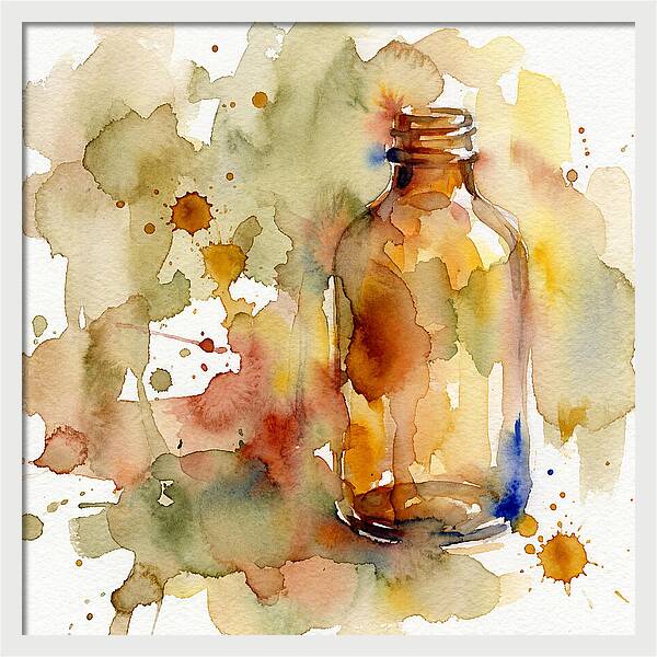 Olive Oil Bottle Serenity