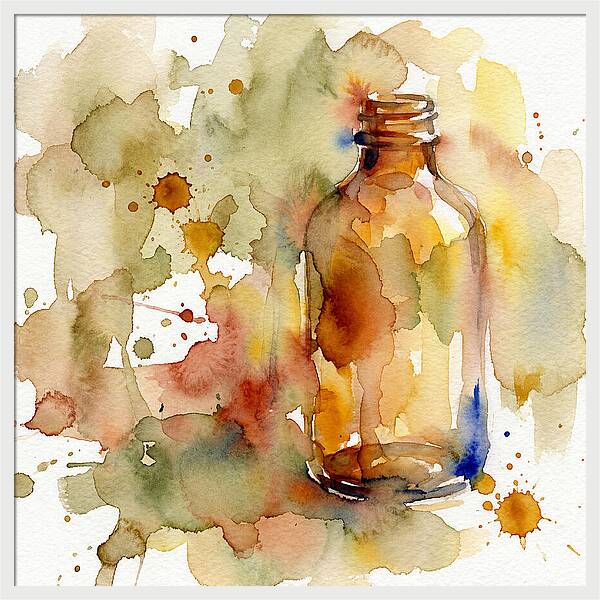 Olive Oil Bottle Serenity