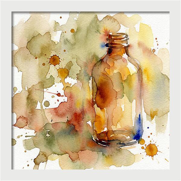 Olive Oil Bottle Serenity