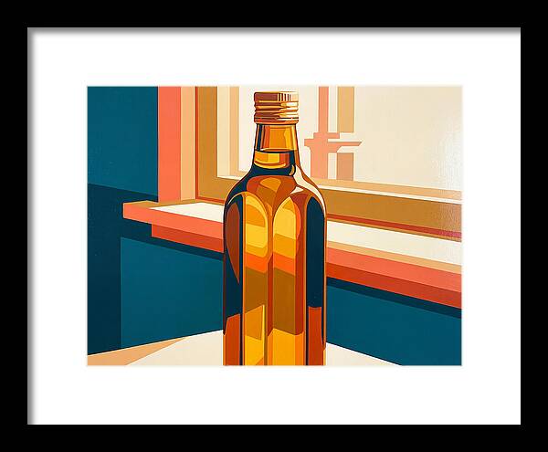 Olive Oil Bottle Still Life