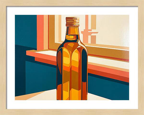 Olive Oil Bottle Still Life