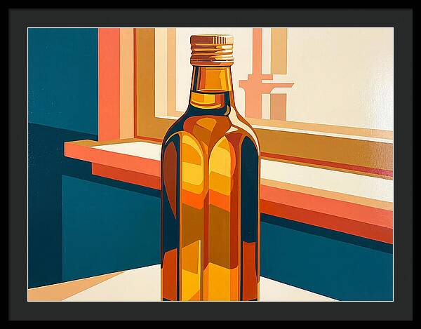 Olive Oil Bottle Still Life