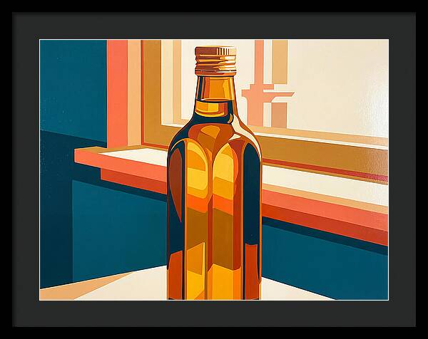 Olive Oil Bottle Still Life