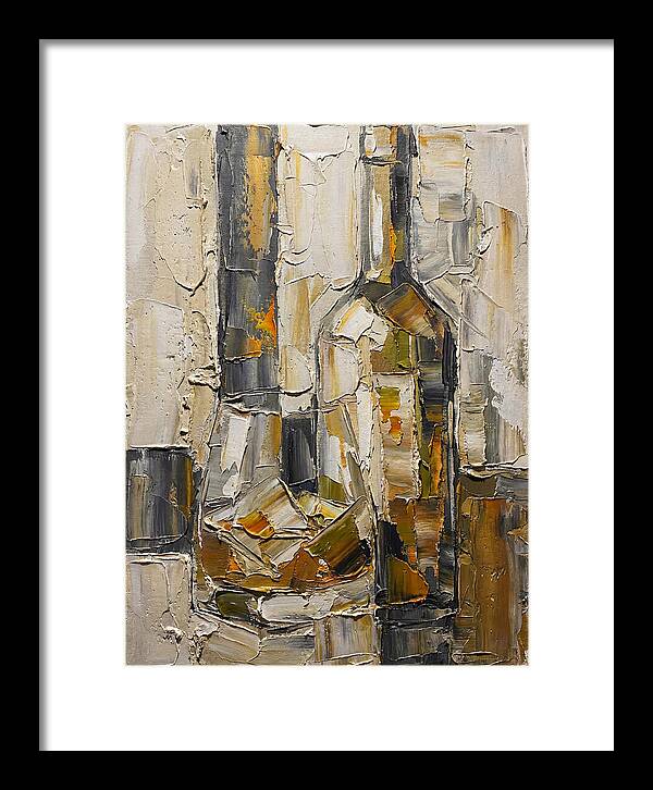 Olive Oil Bottles In Abstract Form