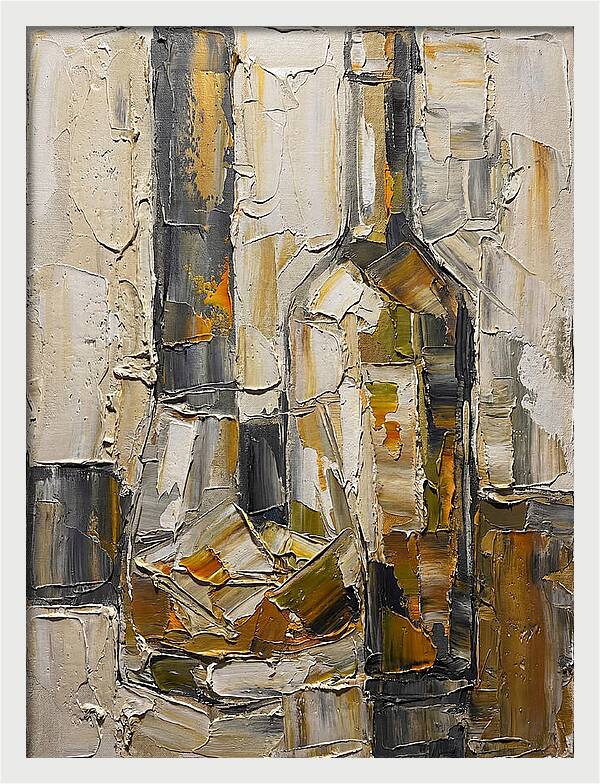 Olive Oil Bottles In Abstract Form