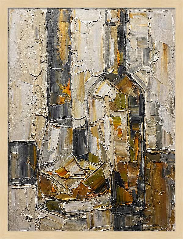 Olive Oil Bottles In Abstract Form
