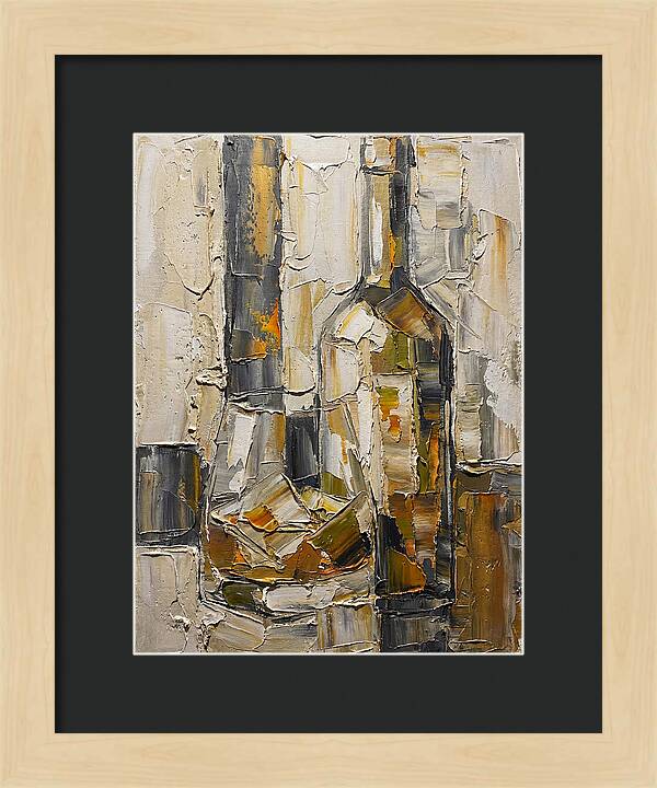 Olive Oil Bottles In Abstract Form