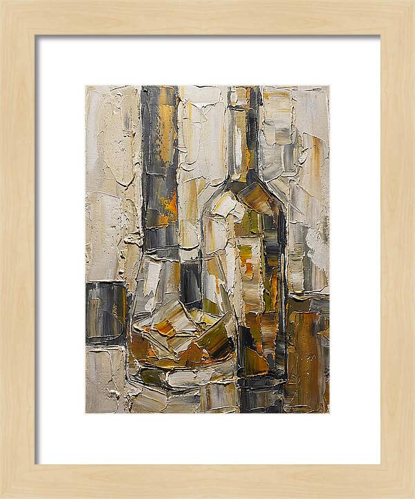 Olive Oil Bottles In Abstract Form