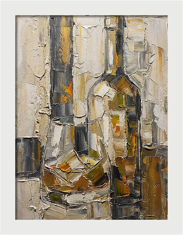 Olive Oil Bottles In Abstract Form