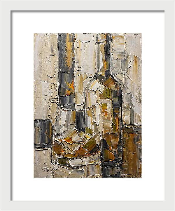 Olive Oil Bottles In Abstract Form
