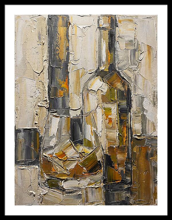 Olive Oil Bottles In Abstract Form