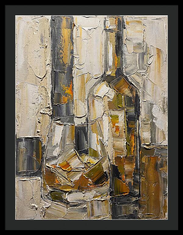 Olive Oil Bottles In Abstract Form