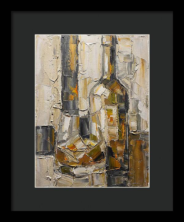 Olive Oil Bottles In Abstract Form