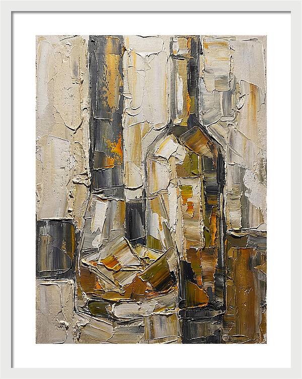Olive Oil Bottles In Abstract Form