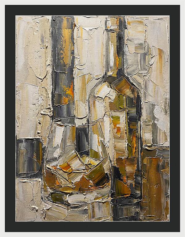 Olive Oil Bottles In Abstract Form